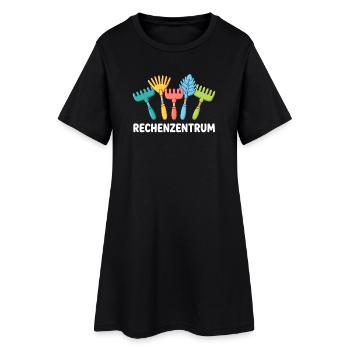 RECHENZENTRUM Gartenbau Gartenarbeiter - Frauen T-Shirt-Kleid - Schwarz - Vorne