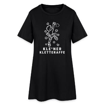 Kleiner Kletteraffe – Klettern Bouldern Kinder  - Frauen T-Shirt-Kleid - Schwarz - Vorne