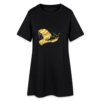 Sterzeichen_Jungdrau - Frauen T-Shirt-Kleid - Schwarz - Vorne