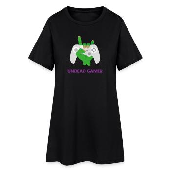 Undead Gamer Zombie Humor - Women’s T-Shirt Dress - black - Front