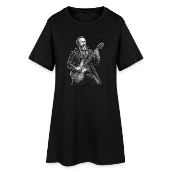 Rutherford B Hayes  mit Gitarre - Frauen T-Shirt-Kleid - Schwarz - Vorne