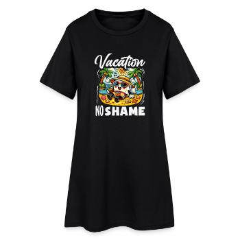 Das Einsteigen In Flugzeuge lustig - Frauen T-Shirt-Kleid - Schwarz - Vorne