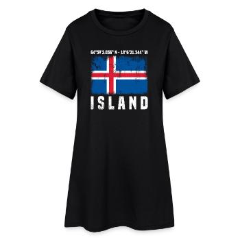 Iceland Trip - Women’s T-Shirt Dress - black - Front