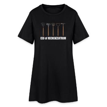 CEO of Rechenzentrum Leiter - Frauen T-Shirt-Kleid - Schwarz - Vorne