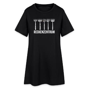 Rechenzentrum Gärtner Nerd Computer Spruch Garten - Frauen T-Shirt-Kleid - Schwarz - Vorne