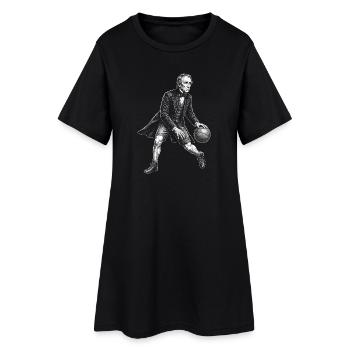 John Tyler Basketball  - Frauen T-Shirt-Kleid - Schwarz - Vorne