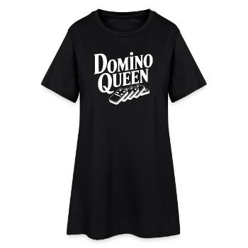 Reine Domino - Robe T-shirt Femme - noir - Devant