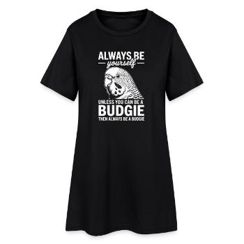 Wellensittich Sprüche Witz Wellensittich Geschenk  - Frauen T-Shirt-Kleid - Schwarz - Vorne
