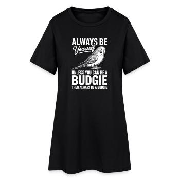 Wellensittich Sprüche Witz Wellensittich Geschenk  - Frauen T-Shirt-Kleid - Schwarz - Vorne