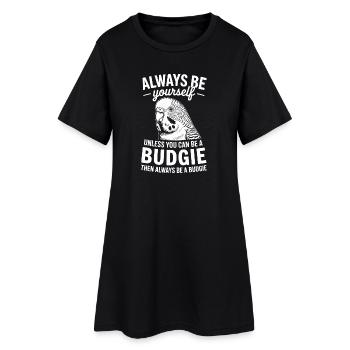 Wellensittich Sprüche Witz Wellensittich Geschenk  - Frauen T-Shirt-Kleid - Schwarz - Vorne