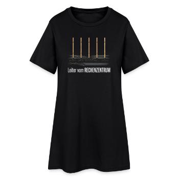 Leiter Vom Rechenzentrum Gartenarbeit Gärtner - Frauen T-Shirt-Kleid - Schwarz - Vorne