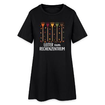 Rechenzentrum Gärtner Garten Gartenarbeit - Frauen T-Shirt-Kleid - Schwarz - Vorne