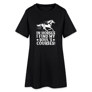 Hobby Horse Rider I Find My Soul ́s English Riding - Women’s T-Shirt Dress - black - Front