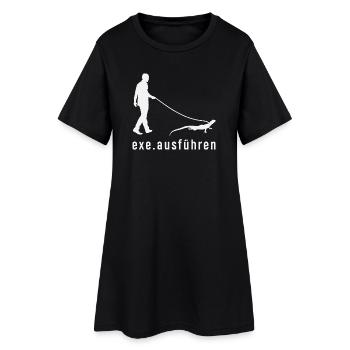 Exe Ausführen Informatiker - Frauen T-Shirt-Kleid - Schwarz - Vorne