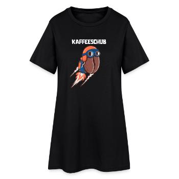 Kaffeeschub Rocket Coffee Bean Funny - Women’s T-Shirt Dress - black - Front