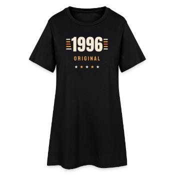 1996 Original Jahrgang Retro 30. Geburtstag Gesche - Frauen T-Shirt-Kleid - Schwarz - Vorne