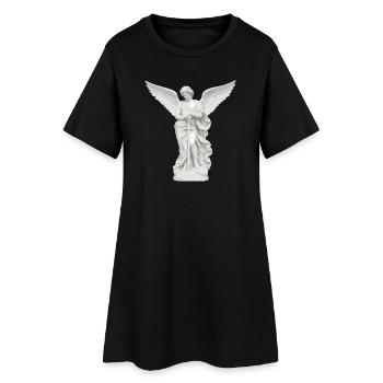 Celestial Guardian Angel with Sword - Women’s T-Shirt Dress - black - Front