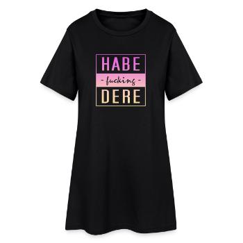 Habe Dere, habe dere, Servus - Frauen T-Shirt-Kleid - Schwarz - Vorne