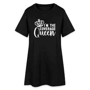 Insurance Agent Costume Coverage Queen Medicare - Frauen T-Shirt-Kleid - Schwarz - Vorne