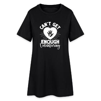 Social Worker Quote Can´t Get Enough Social - Frauen T-Shirt-Kleid - Schwarz - Vorne