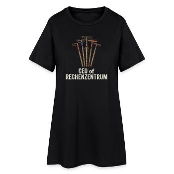 Leiter Vom Rechenzentrum Gartenarbeit Gärtner - Frauen T-Shirt-Kleid - Schwarz - Vorne