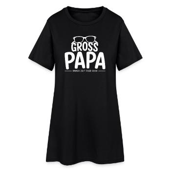 Grossapa – Immer Zeit Für Dich Opa Familien Spruch - Frauen T-Shirt-Kleid - Schwarz - Vorne