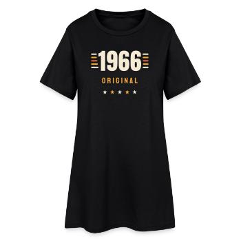 1966 Original Jahrgang Retro 60. Geburtstag Gesche - Frauen T-Shirt-Kleid - Schwarz - Vorne