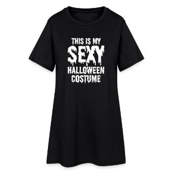 This Is My Sexy Halloween Costume Halloween Party - Frauen T-Shirt-Kleid - Schwarz - Vorne