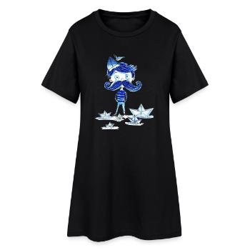Mr. Blue - Women’s T-Shirt Dress - black - Front