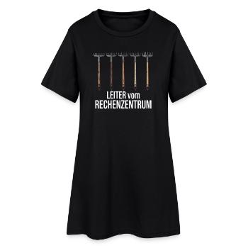 Rechenzentrum Garden Rake Gardener Gardening IT - Frauen T-Shirt-Kleid - Schwarz - Vorne