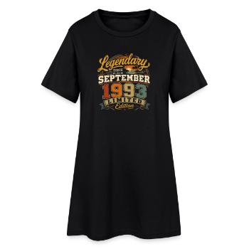 Legendär seit September 1993 Vintage Gift - Frauen T-Shirt-Kleid - Schwarz - Vorne