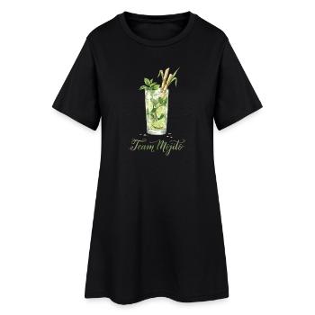 Hen Party Team Mojito Cocktail Bartender - Frauen T-Shirt-Kleid - Schwarz - Vorne