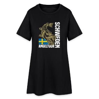 Sweden Fishing - Women’s T-Shirt Dress - black - Front