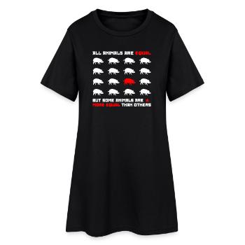 Tous les animaux sont égaux 2 - Robe T-shirt Femme - noir - Devant