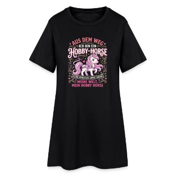 Hobby Horse Prinzessin Aus dem Weg Ich Bin EIN - Frauen T-Shirt-Kleid - Schwarz - Vorne