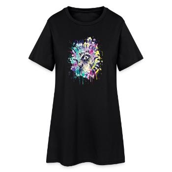 Funny Sarcastic Fun Fact I Don't Care - Frauen T-Shirt-Kleid - Schwarz - Vorne