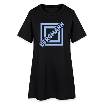 Bergmann - Frauen T-Shirt-Kleid - Schwarz - Vorne