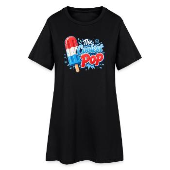 Grand-père drôle, le papa le plus cool - Robe T-shirt Femme - noir - Devant