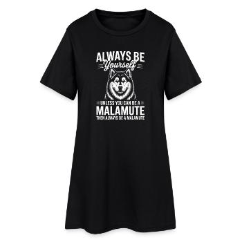 Dictons malamutes d’Alaska Don des Malamutes d’Alaska - Robe T-shirt Femme - noir - Devant