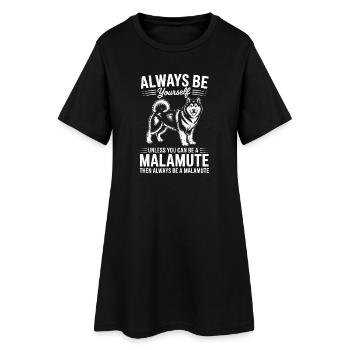 Alaskan Malamute Sprüche Alaskan Malamute Geschenk - Frauen T-Shirt-Kleid - Schwarz - Vorne