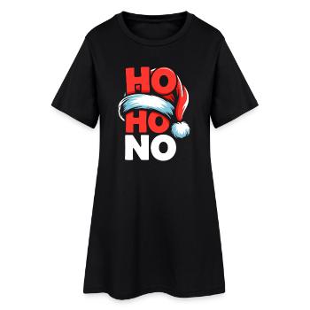 Ho Ho No Design - Robe T-shirt Femme - noir - Devant
