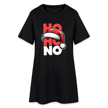 Ho Ho No Design - Robe T-shirt Femme - noir - Devant
