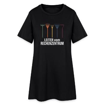 Programmierer Stundenlohn Rechenzentrum - Frauen T-Shirt-Kleid - Schwarz - Vorne