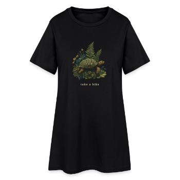 Faire une randonnée - Robe T-shirt Femme - noir - Devant