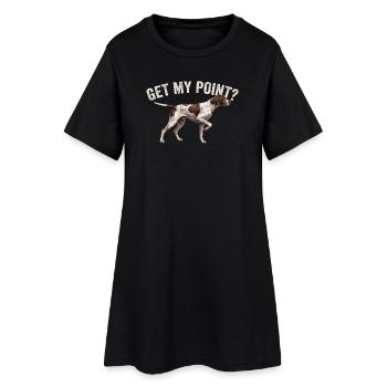 Comprends mon point - Chien de chasse Papa Pointer anglais - Robe T-shirt Femme - noir - Devant