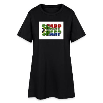 Scharf scharf - Frauen T-Shirt-Kleid - Schwarz - Vorne