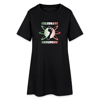 Pieds nus GroundedOne_1_italy - Robe T-shirt Femme - noir - Devant