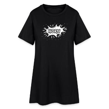 Cor en cadeau - Robe T-shirt Femme - noir - Devant
