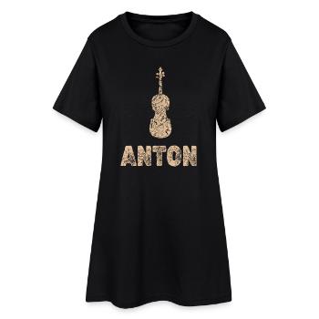 Anton - Robe T-shirt Femme - noir - Devant