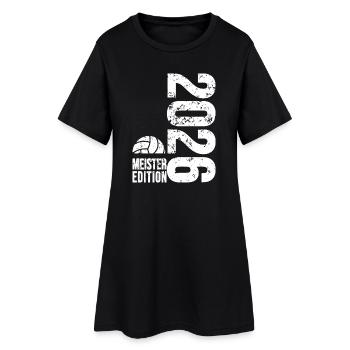 Sac maître volley-ball 2026, blanc, sweat à capuche - Robe T-shirt Femme - noir - Devant